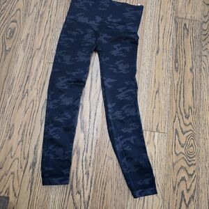 SPANX Black Camouflage Leggings
